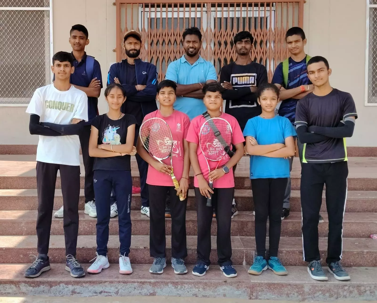 राज्य सीनियर सॉफ्ट टेनिस प्रतियोगिता में भाग लेने उदयपुर टीम रतनगढ़ रवाना