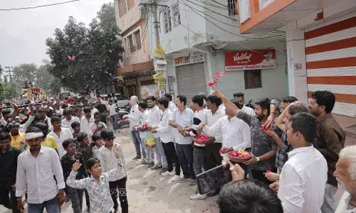 राणा पूंजा जी जयंती पर निकली शोभायात्रा का भाजपा पदाधिकारियों ने किया स्वागत