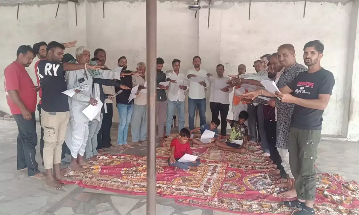 नंदराय मंडल की बैठक आमां देवनारायण मंदिर में आयोजित, लिया संकल्प- “स्वदेशी खाएंगे, स्वदेशी अपनाएंगे”