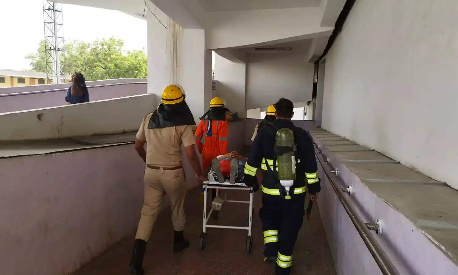 महाराणा भूपाल अस्पताल में मॉक ड्रिल का आयोजन