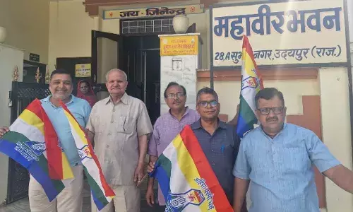 आचार्य ज्ञानचंद महाराज का सुभाष नगर महावीर भवन में मंगल प्रवेश आज