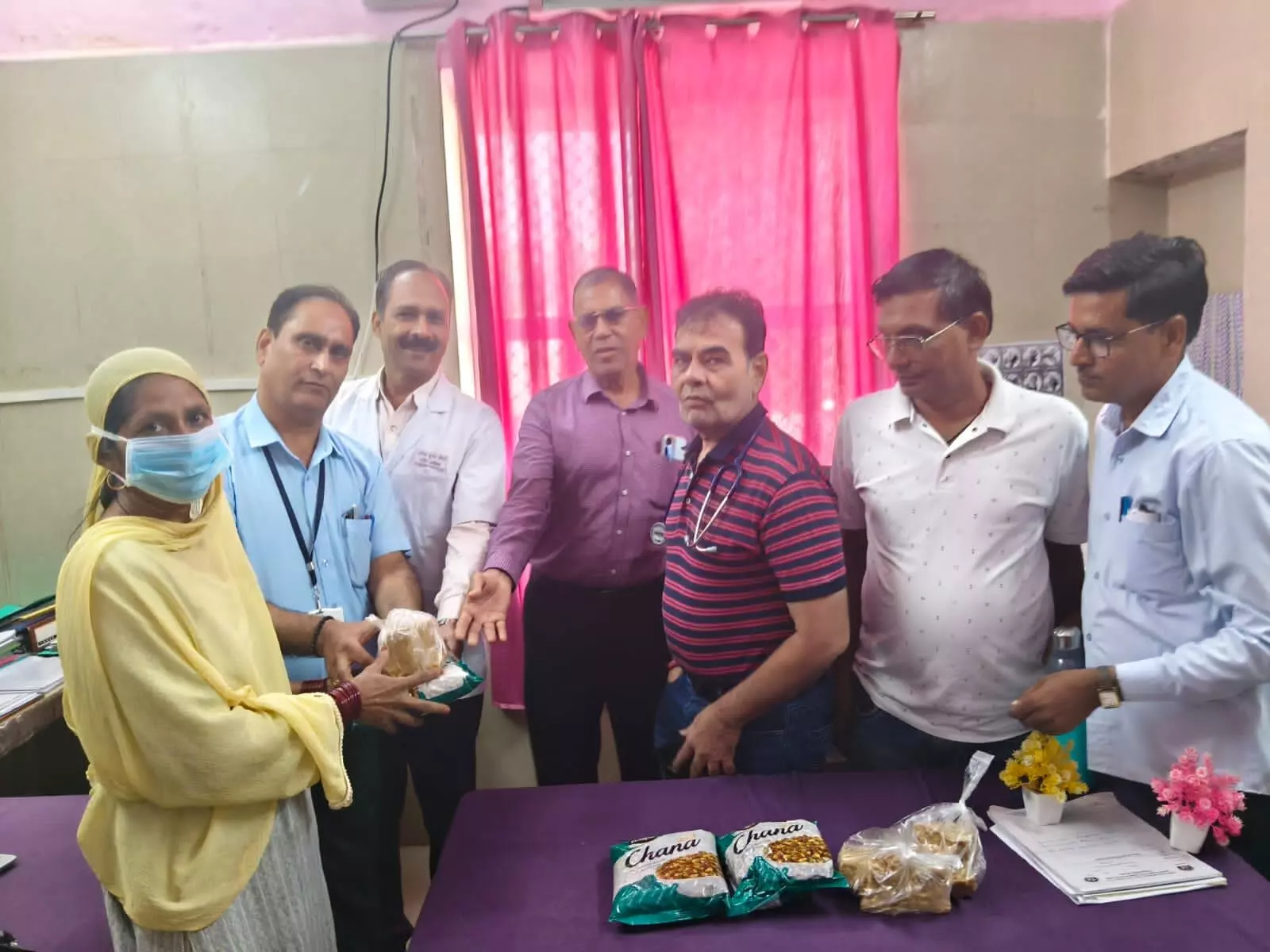 शाहपुरा में टीबी रोगियों के लिए निक्षय पोषण कार्यक्रम आयोजित