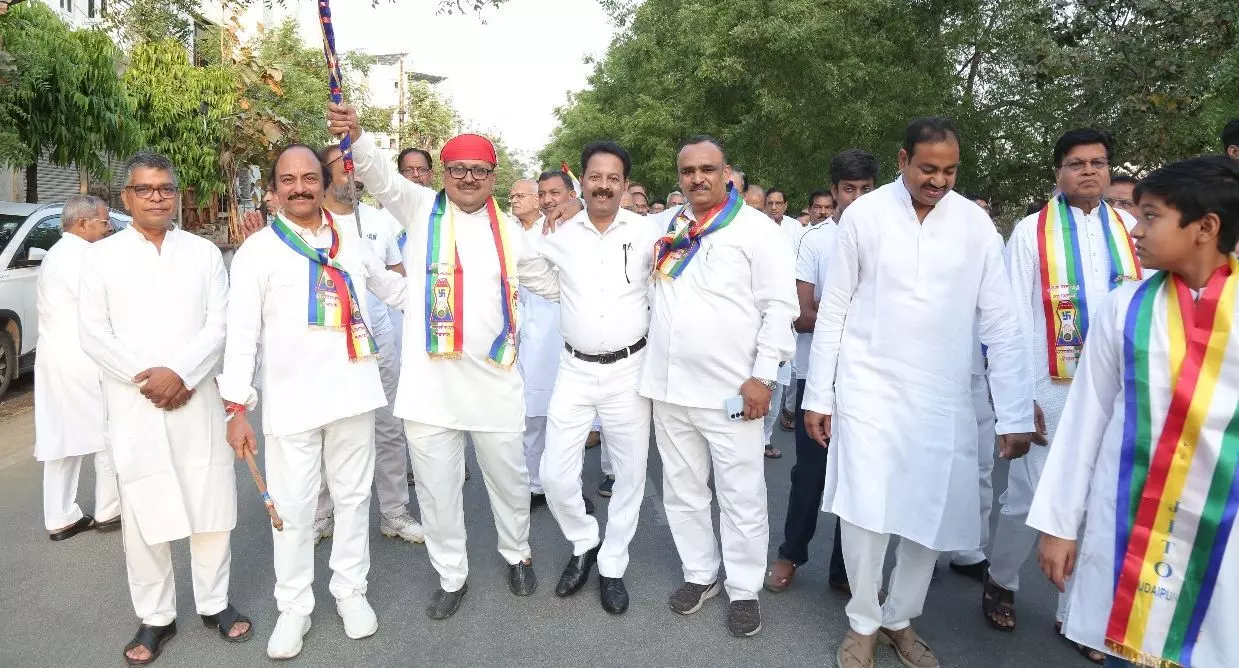 जयकारों के साथ हुआ आचार्य ज्ञानचंद्र महाराज का सुभाष नगर महावीर भवन में मंगल प्रवेश