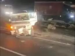 उदयपुर-अहमदाबाद नेशनल हाईवे पर दर्दनाक हादसा: 4 की मौत, कई घायल
