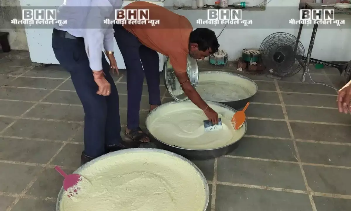 सोयाबीन तेल, मावे, मिर्च पाउडर और नमकीन के लिए नमूने