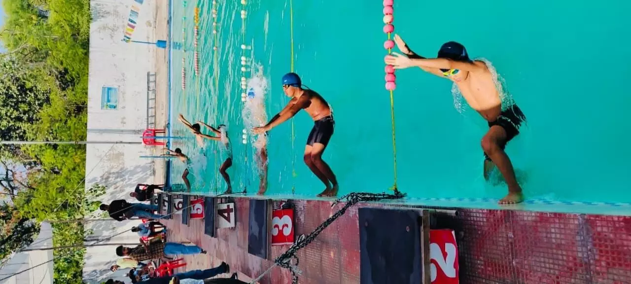 शाहपुरा में संपन्न हुआ मिनी स्विमिंग ओलंपिक थर्ड