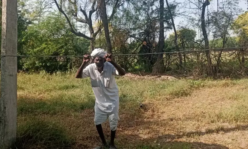 रिछडा में ऊंकार बैरवा के खेत पर पेश लाइन वंचित, अधिकारी सुनवाई नहीं कर रहे है