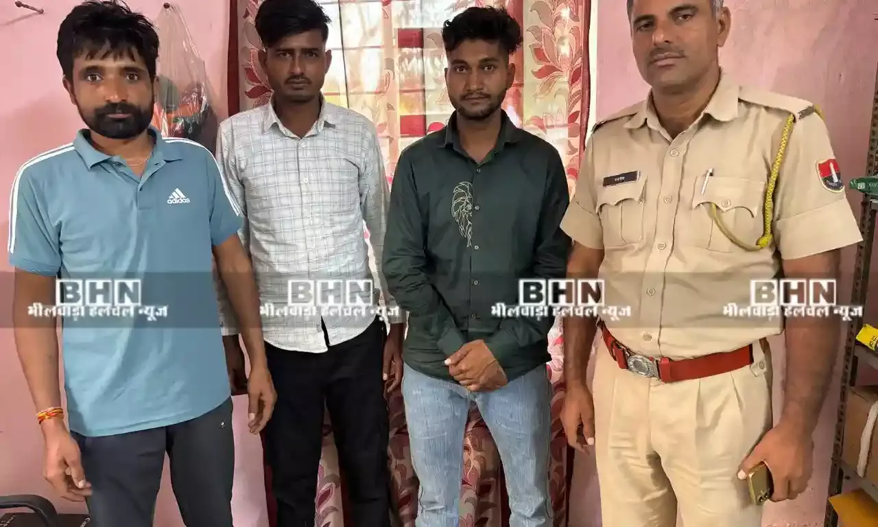 थाना बडलियास के द्वारा 007 गैंग से जुडे 3 व्यक्तियों को शान्तिभंग में किया गिरफतार