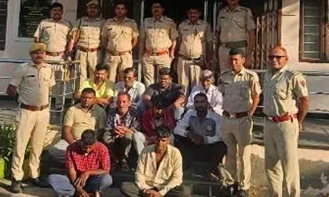 पुलिस का एक दिवसीय अभियान -11 आरोपी गिरफ्तार
