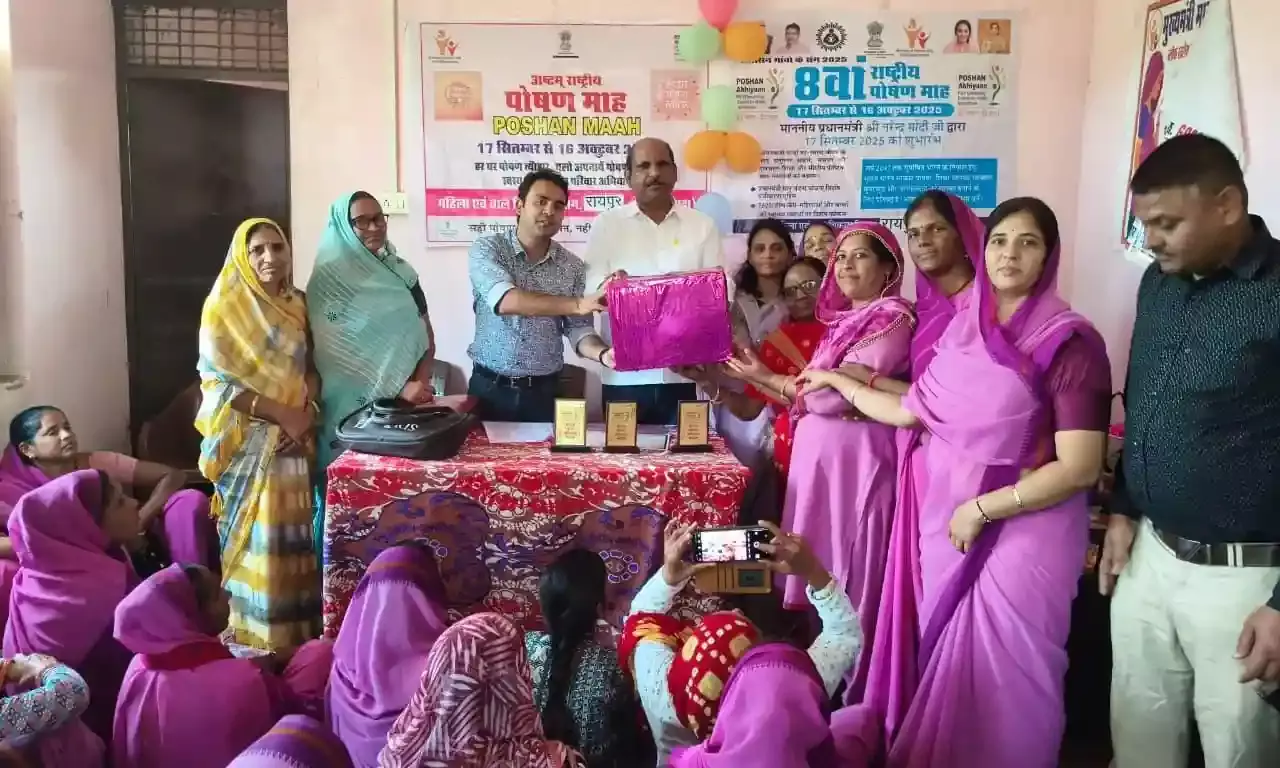 स्वस्थ नारी–सशक्त परिवार अभियान: रायपुर में रंगोली प्रतियोगिता और व्यंजन प्रदर्शनी का आयोजन