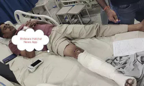 पुलिस दीवान को कुचलने का प्रयास, मारी टक्कर