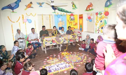 नंदघर पर दीपोंत्सव कार्यक्रम मनाया