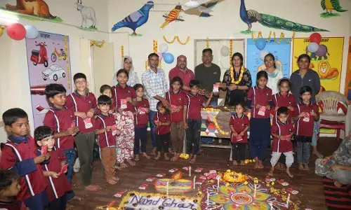 करेड़ा नंदघर में दीपोत्सव कार्यक्रम हर्षोल्लास से मनाया गया, स्वास्थ्य–स्वच्छता का दिया संदेश