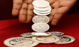 चांदी के सिक्कों की कीमतों में उछाल,  10 ग्राम सिक्का  1750 रुपए पार  सोना चंडी में गिरावट
