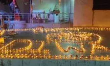 पांसल चारभुजा मंदिर 1100 दीपों से जगमगाया