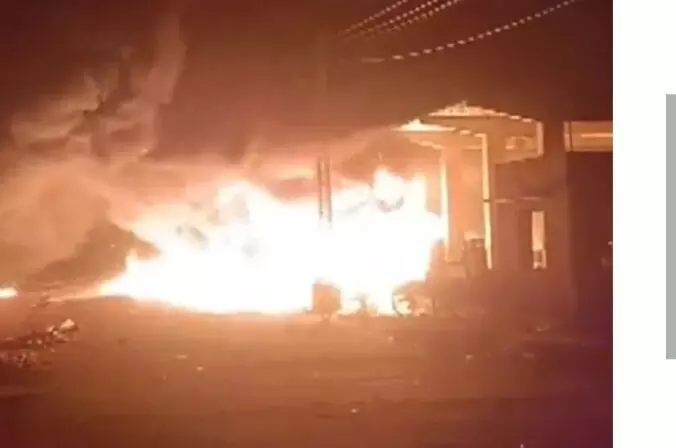 जोधपुर की भड़सिया फल मंडी में लगी भीषण आग, काबू पाने के प्रयास