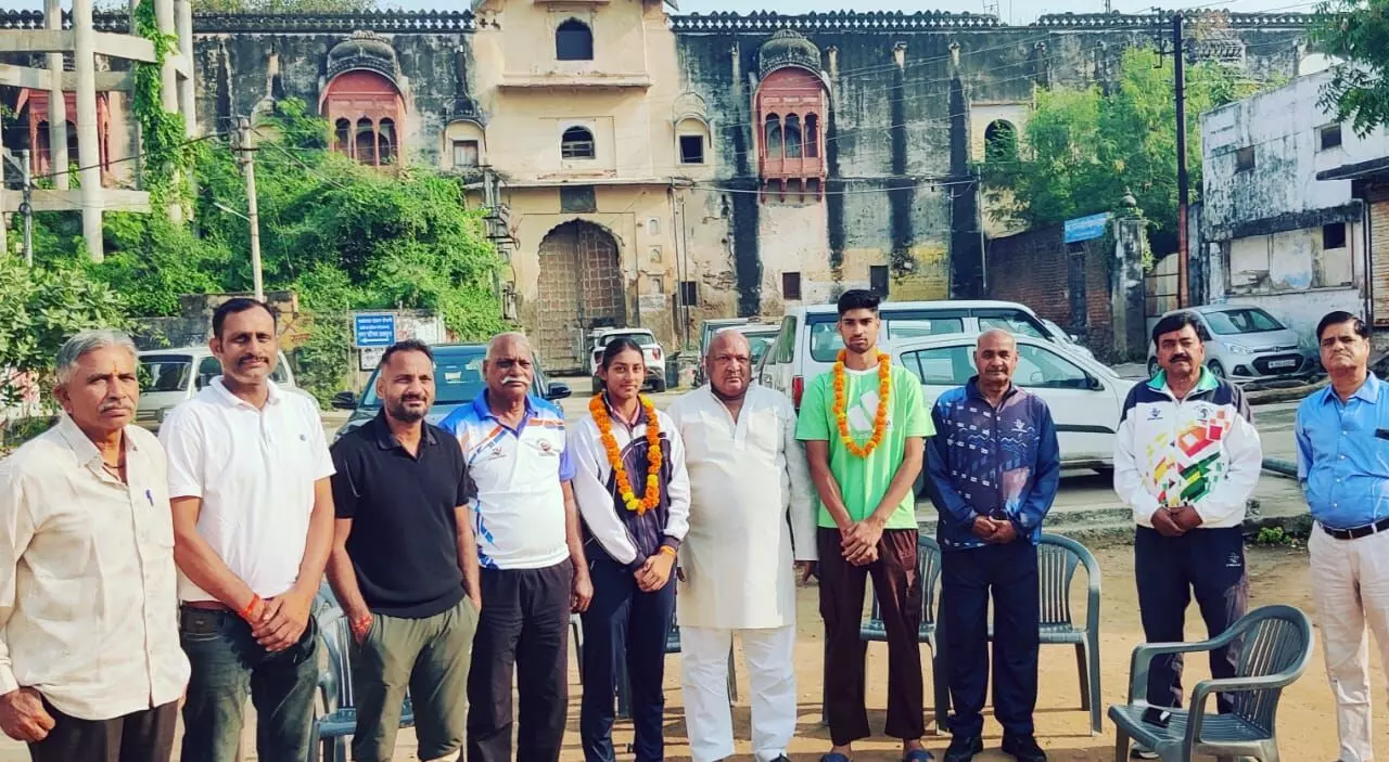 शाहपुरा के अन्वी और मोहित का भारतीय वॉलीबॉल कैंप में चयन