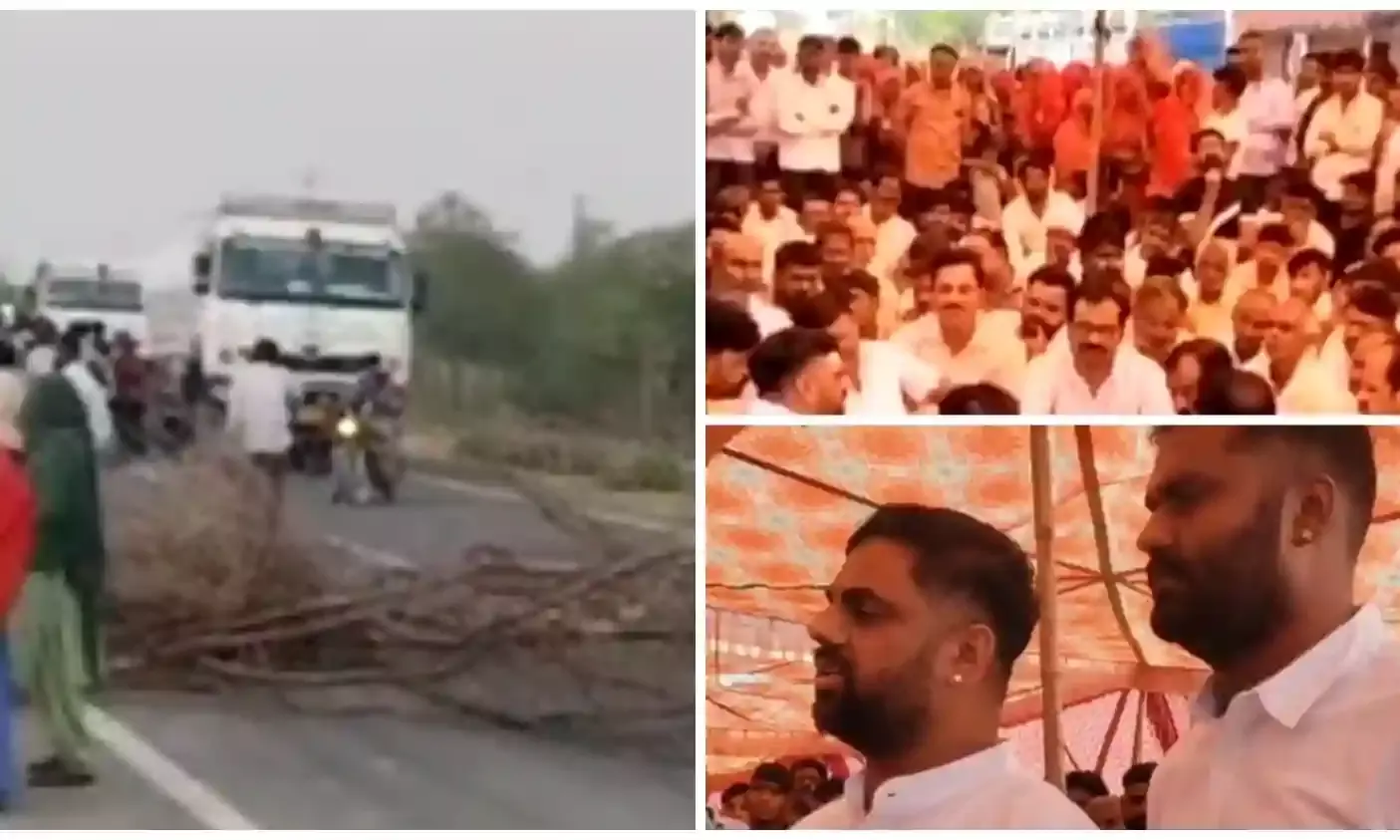 परिजन धरने पर बैठ़ेे, नौकरी, मुआवजा व गिरफ्तारी की मांग