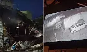 दुकान में विस्फोट- दुकानदार का हवा में उछला शव