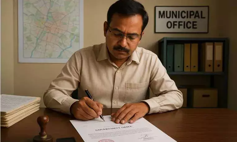 नगर पालिका बिजोलिया ने भूमि अनियमितताओं पर दिखाई सख्ती, स्वामित्व अंतर पर लगाई रोक