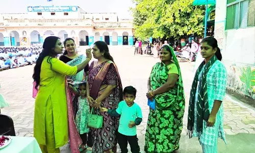 राजेन्द्र मार्ग विद्यालय में मेगा पी.टी.एम. का आयोजन