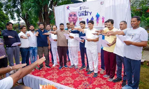 लौह पुरुष सरदार पटेल की 150वीं जयंती पर रन फॉर यूनिटी का आयोजन