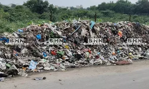 भीलवाड़ा में सफाई ठेकेदार और निगम की मिलीभगत से रिंग रोड बना कचरा डंपिंग ज़ोन