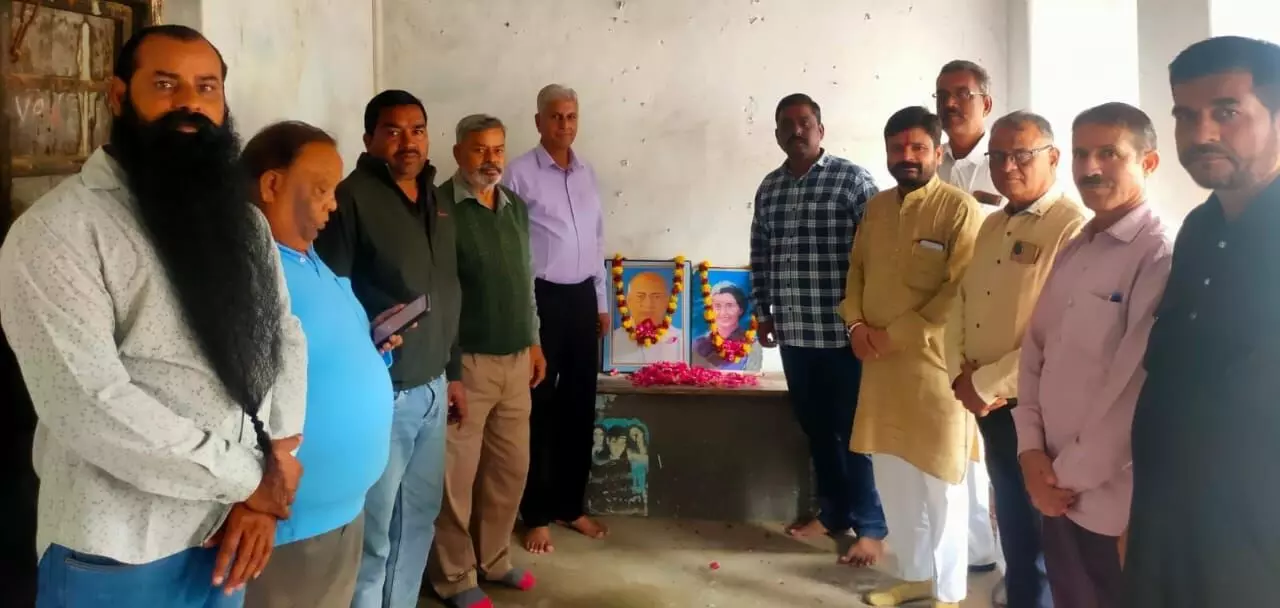 शाहपुरा में राष्ट्रीय संकल्प एवं एकता दिवस पर पुष्पांजली सभा, इंदिरा गांधी और सरदार पटेल को दी श्रद्धांजलि