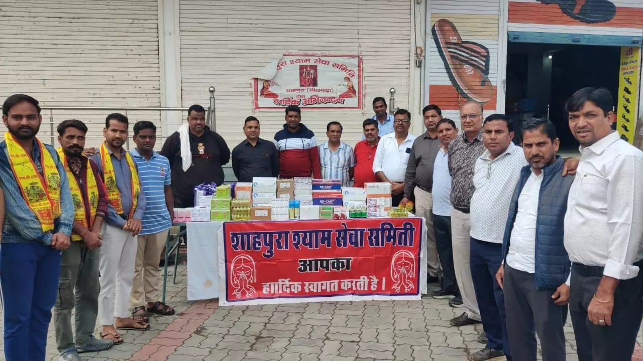 श्याम सेवा समिति ने जीवरक्षणम टीम को उपलब्ध कराईं दवाइयां, 55 हजार रुपए का सहयोग