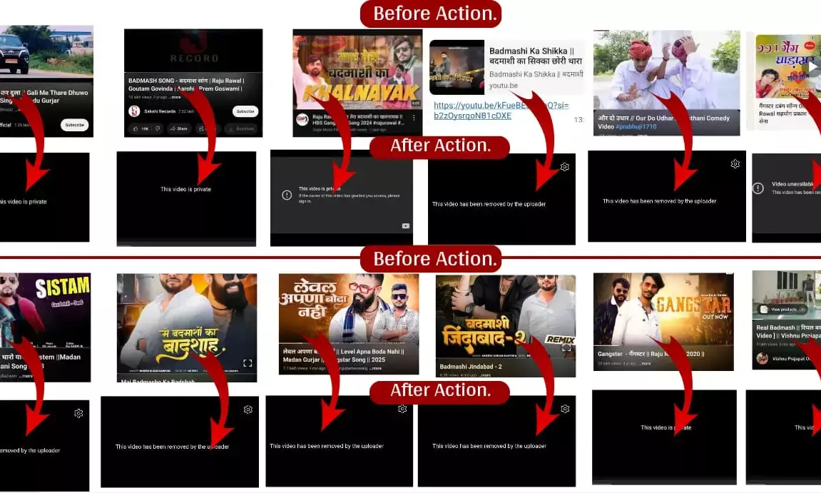 अपराधियों और गैंगस्टरों का महिमामंडन वाले 117 गाने ऑनलाइन प्लेटफार्म से हटाये, 6 और गायकों पर कार्रवाइ