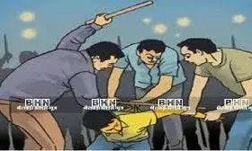 युवक पर लाठी-सरियों से हमला, दी जान से मारने की धमकी