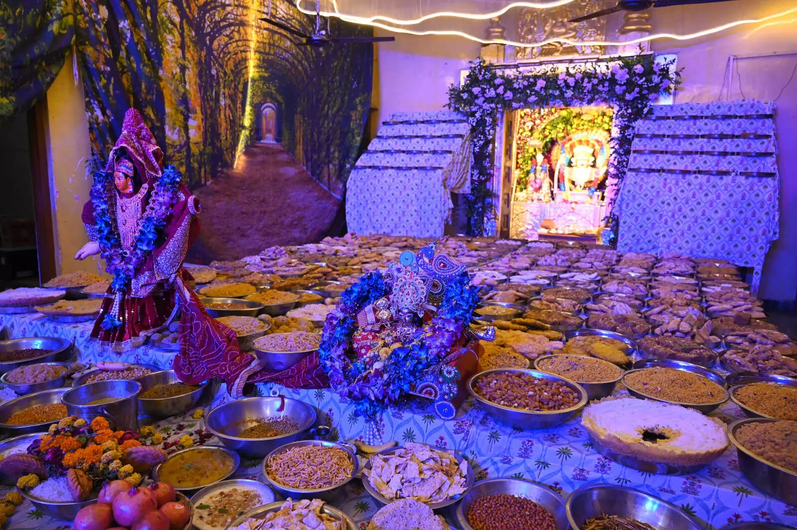 वेदपीठ के अन्नकूट महोत्सव में श्रद्धा भक्ति और उत्साह की बही त्रिधारा