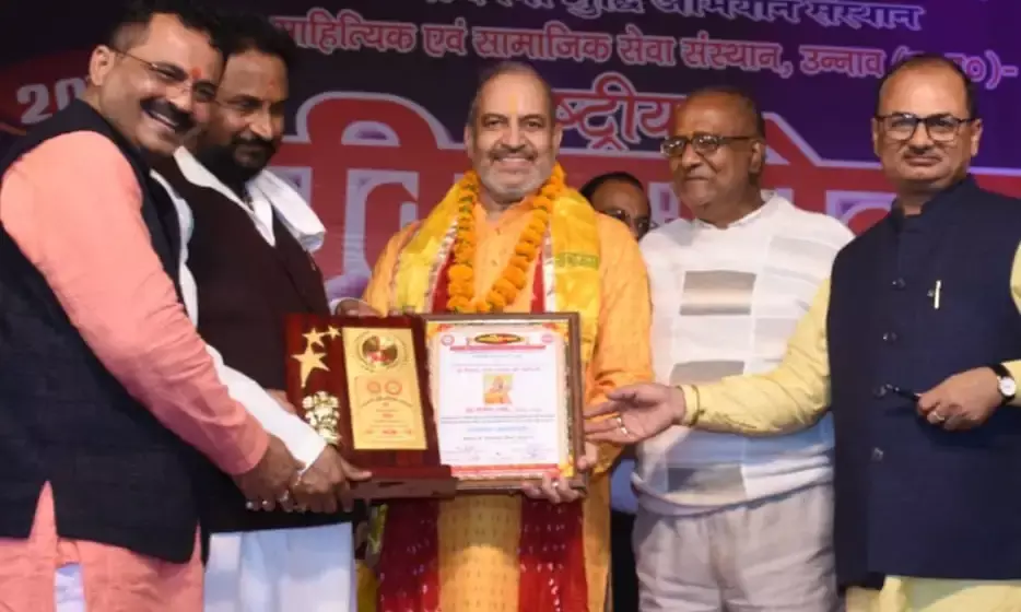 राजस्थान गौरव कवि योगेन्द्र शर्मा को मिला शब्दगंगा महाशिखर सम्मान