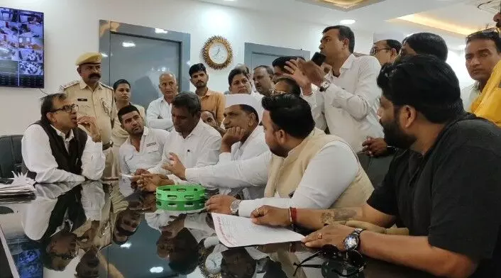 भीलवाड़ा नगर विकास न्यास की लॉटरी प्रक्रिया पर कांग्रेस का हमला, प्रक्रिया निरस्त कर पुन: लॉटरी निकालने की मांग