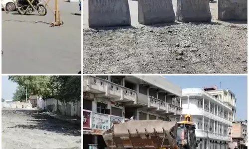 भीलवाड़ा में गंगापुर तिराहा से सर्किट हाउस तक सडक़ निर्माण शुरु , वाहनों का प्रवेश निषेध, वैकल्पिक मार्गों से गुजर रहे वाहन भीलवाड़ा में गंगापुर तिराहा से सर्किट हाउस तक सडक़ निर्माण शुरु , वाहनों का प्रवेश निषेध, वैकल्पिक मार्गों से गुजर रहे वाहन