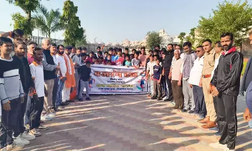 रन फॉर हेल्थ कार्यक्रम में युवाओं ने लिया नशा मुक्त भारत का संकल्प