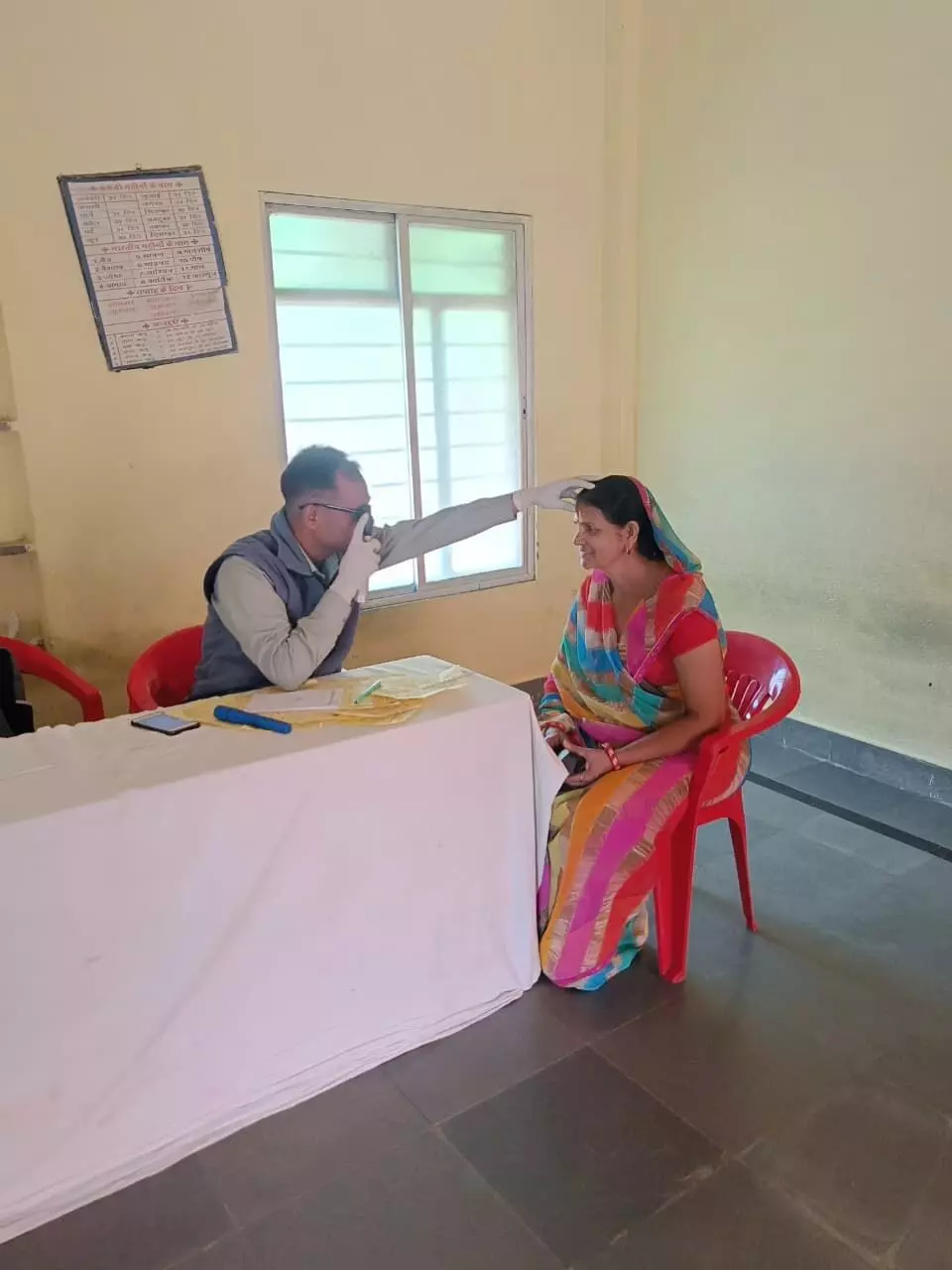 बरूंदनी में निशुल्क नेत्र में 65 मरीजों का ऑपरेशन के लिए चयन