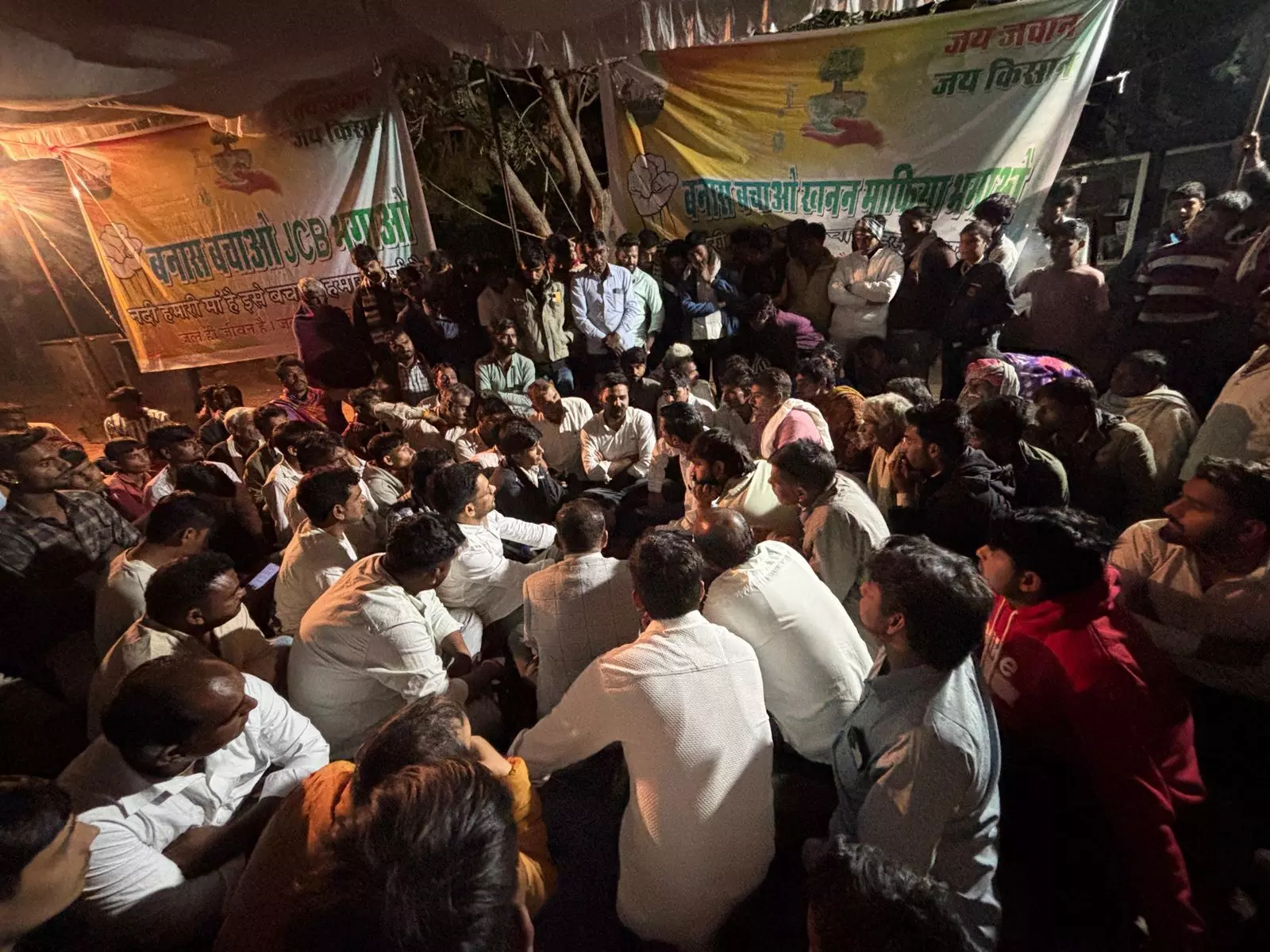 बनास बचाओ आंदोलन में आरएलपी नेता पहुंचे, खनन माफिया में हड़कंप