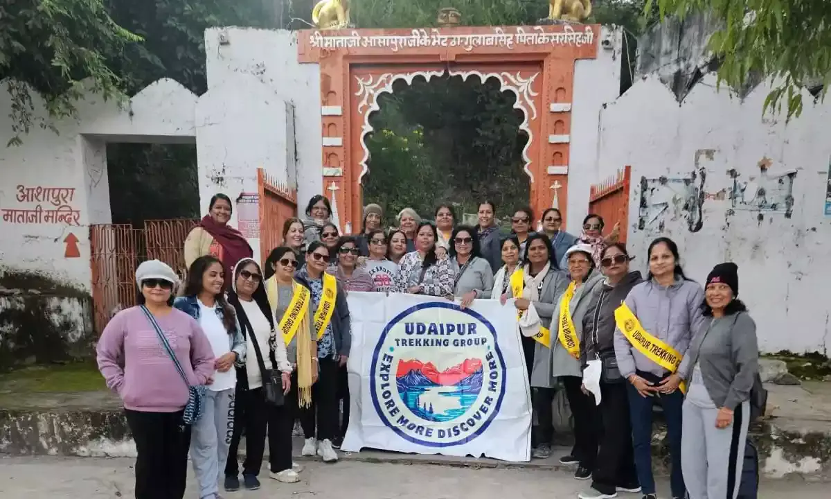 आशापुरा माताजी मंदिर की पहाड़ी पर ट्रेकिंग का आयोजन