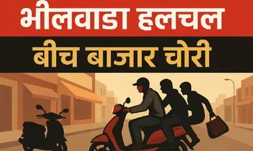 दिल्ली धमाके के बाद भीलवाड़ा में सुरक्षा कड़ी, फिर भी बीच बाजार से नोटों से भरा बैग ले उड़े बदमाश