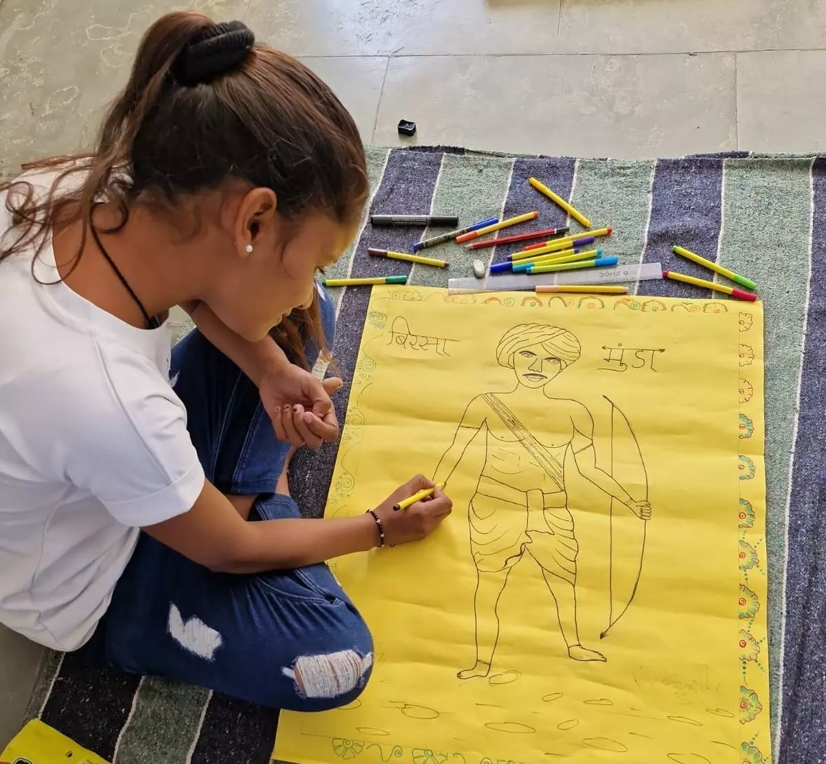 जनजाति गौरव वर्ष के तहत भगवान बिरसा मुण्डा पर प्रतियोगिताओं का आयोजन