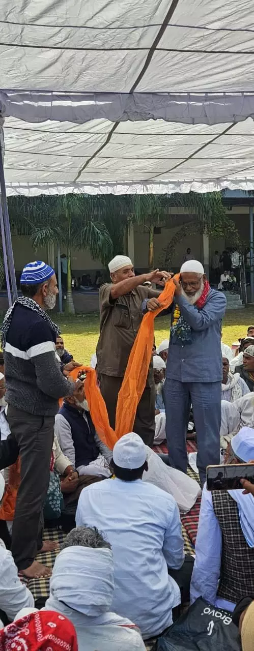 नीलगर समाज ने हाजी अब्दुल करीम का किया स्वागत