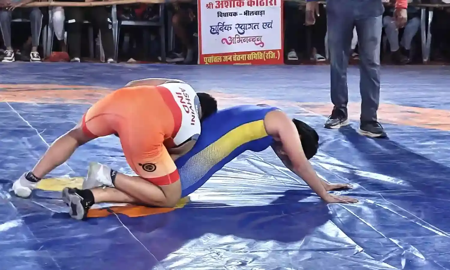 भीलवाड़ा में मेवाड़ केसरी कुश्ती प्रतियोगिता का हुआ आगाज,  पहलवानों ने आजमाए दांव-पेच