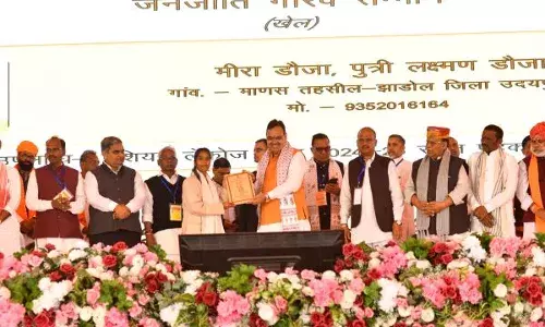 उदयपुर की लेक्रोज प्रतिभा मीरा दौजा जनजाति गौरव से सम्मानित