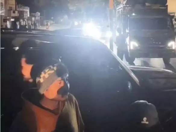 कटा हुआ गोवंश मिलने पर हंगामा, लोगों ने रोड-जाम किया