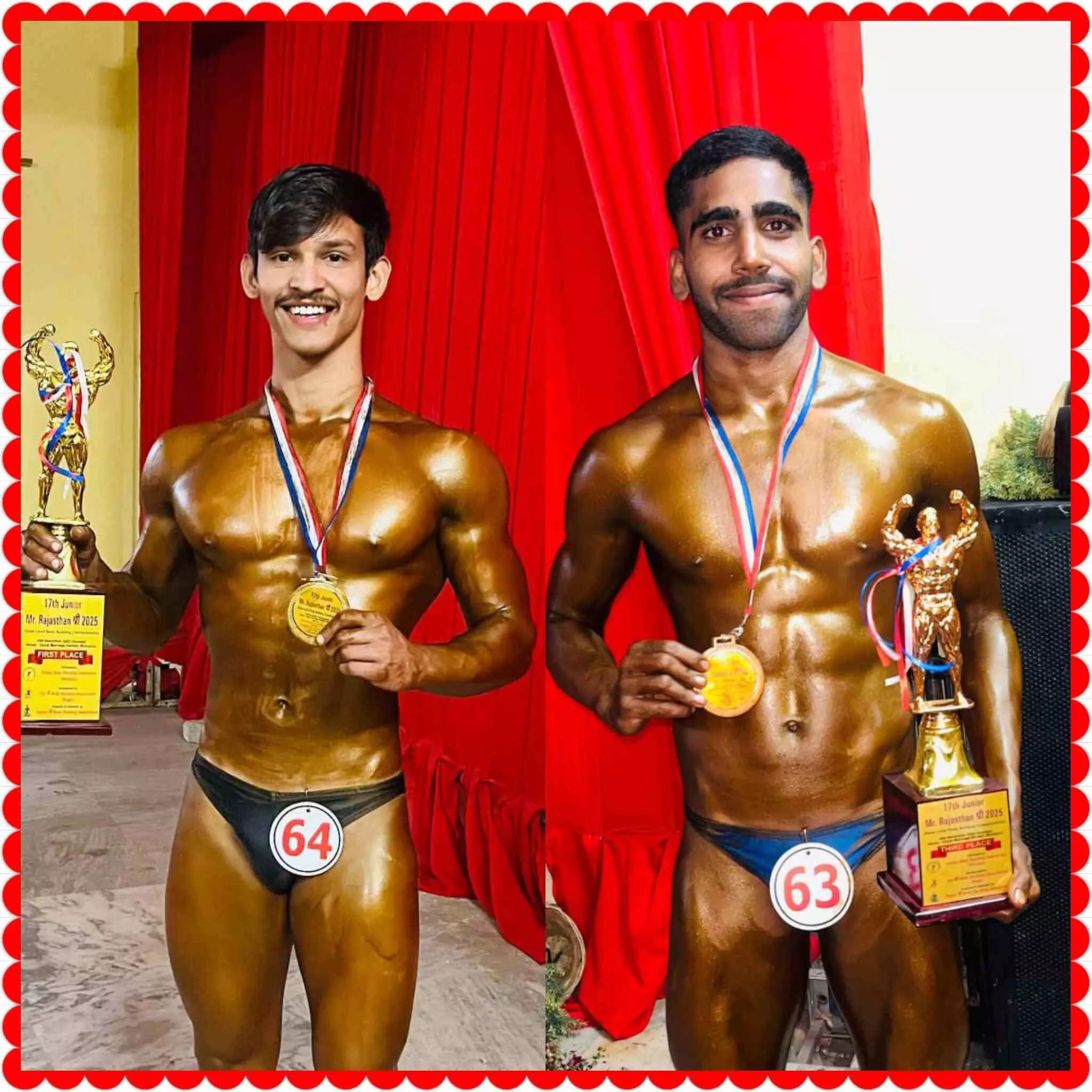 बॉडी बिल्डिंग में पांसल के अंकित  ने जीता गोल्ड, अमरपुरा के दीपक को कांस्य