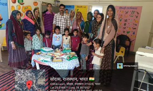 आंगनबाड़ी पाठशाला सोडास में रेसिपी ट्रायल प्रोग्राम का आयोजन