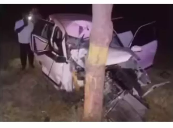 पेड़ से टकराई सरकारी अस्पताल के डॉक्टरों की कार, तीन ट्रेनी डॉक्टरों की मौत