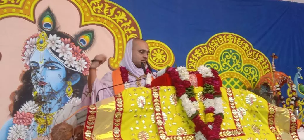 काष्ट परिवार द्वारा आयोजित सात दिवसीय संगीतमय श्रीमद् भागवत कथा का आयोजन