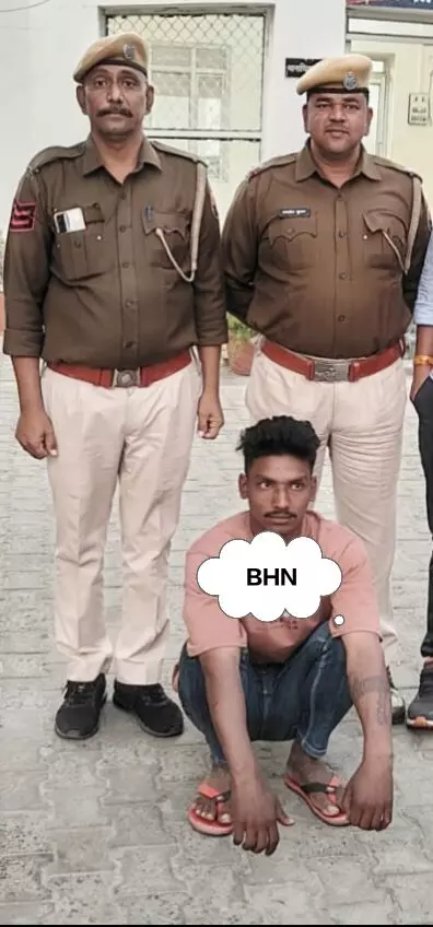 शास्त्री नगर में गुटखा व्यापारी पिता पुत्र पर हमला कर 9.90 लाख की लूट का  वांछित आरोपित गिरफ्तार